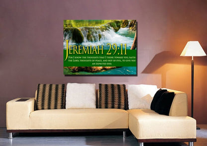 Jeremiah 2911 Kjv #11 Bible Verse Canvas Wall Art - Christian Canvas Wall Art