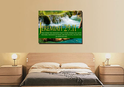 Jeremiah 2911 Kjv #11 Bible Verse Canvas Wall Art - Christian Canvas Wall Art