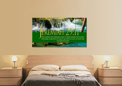 Jeremiah 2911 Kjv #11 Bible Verse Canvas Wall Art - Christian Canvas Wall Art