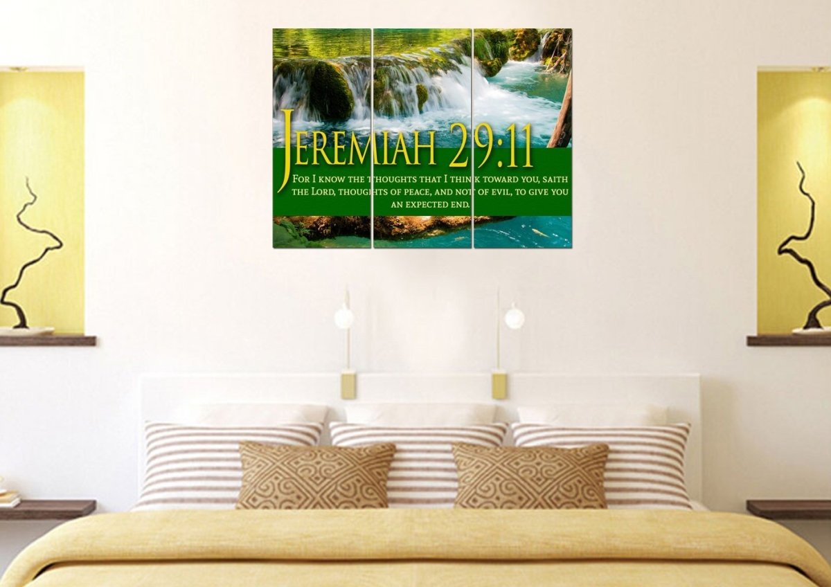 Jeremiah 2911 Kjv #11 Bible Verse Canvas Wall Art - Christian Canvas Wall Art