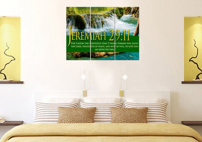 Jeremiah 2911 Kjv #11 Bible Verse Canvas Wall Art - Christian Canvas Wall Art