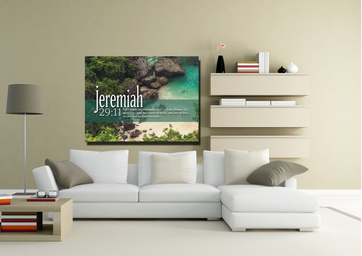 Jeremiah 2911 Kjv #12 Bible Verse Canvas Wall Art - Christian Canvas Wall Art