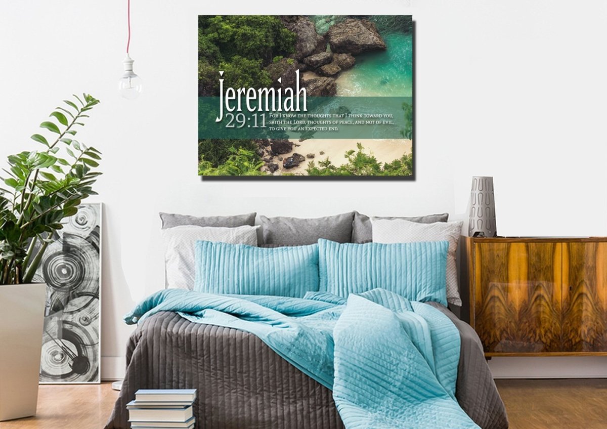 Jeremiah 2911 Kjv #12 Bible Verse Canvas Wall Art - Christian Canvas Wall Art