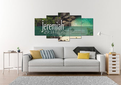 Jeremiah 2911 Kjv #12 Bible Verse Canvas Wall Art - Christian Canvas Wall Art