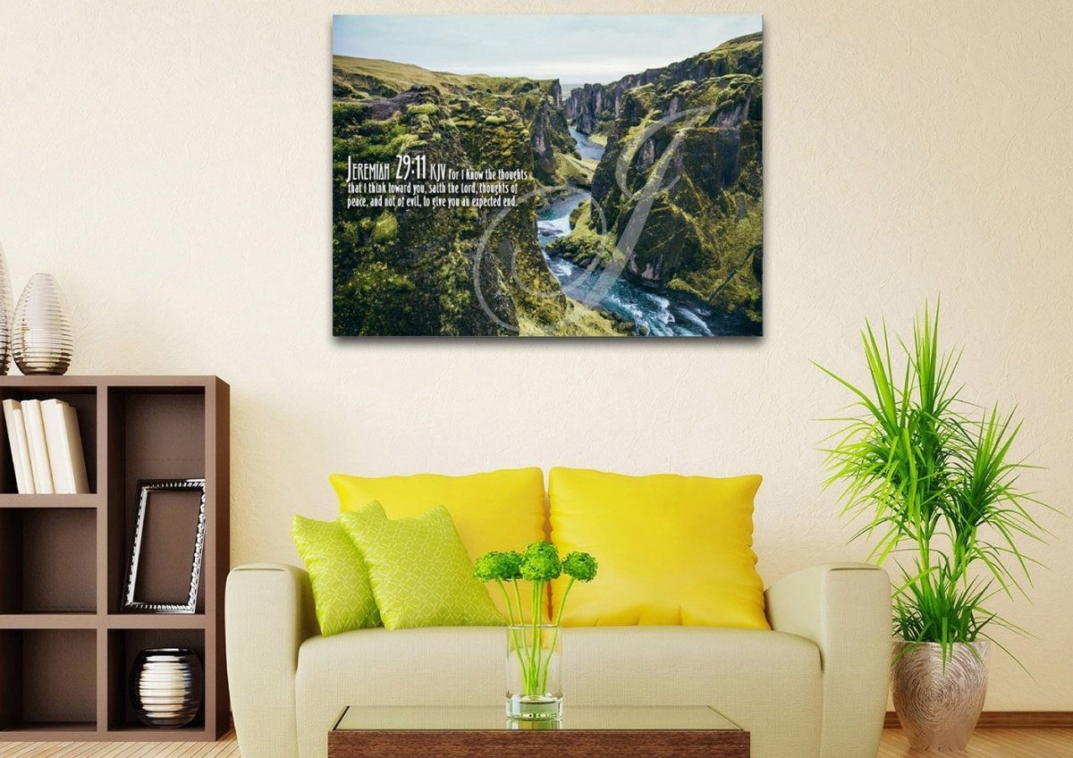 Jeremiah 2911 Kjv #14 Bible Verse Canvas Wall Art - Christian Canvas Wall Art