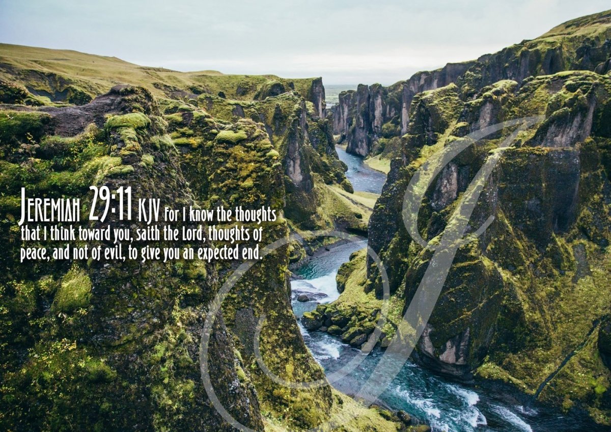 Jeremiah 2911 Kjv #14 Bible Verse Canvas Wall Art - Christian Canvas Wall Art