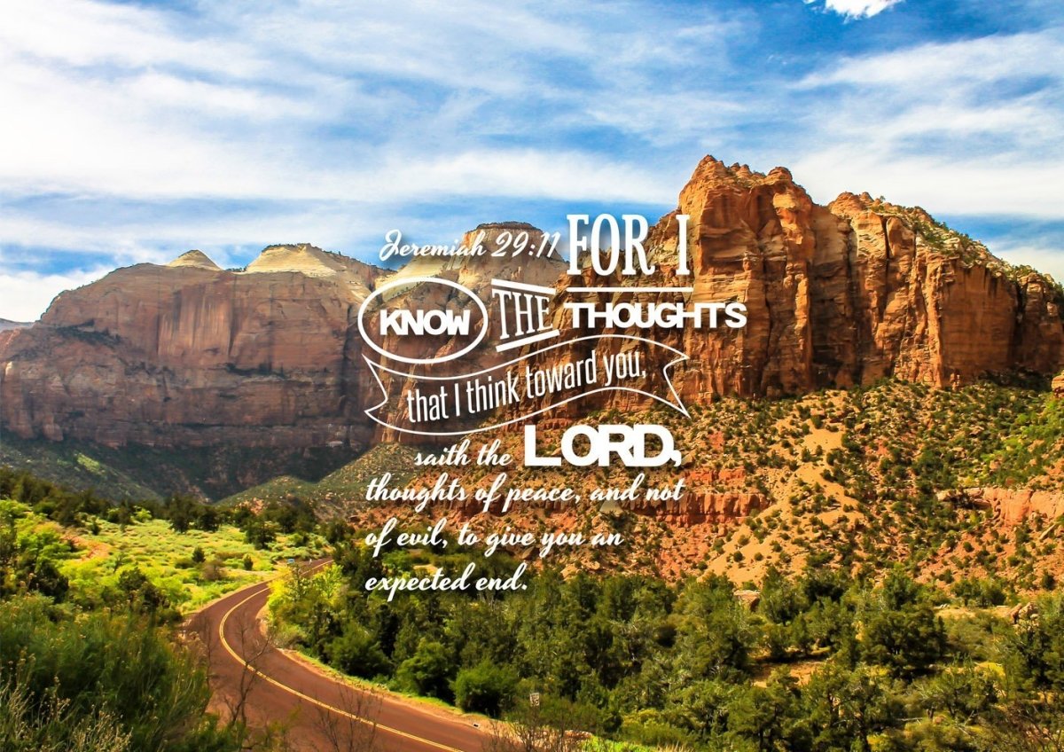 Jeremiah 2911 Kjv #3 Bible Verse Canvas Wall Art - Christian Canvas Wall Art