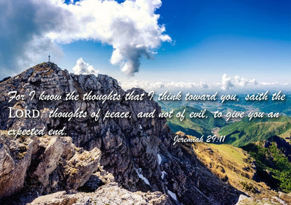 Jeremiah 2911 Kjv #4 Bible Verse Canvas Wall Art - Christian Canvas Wall Art