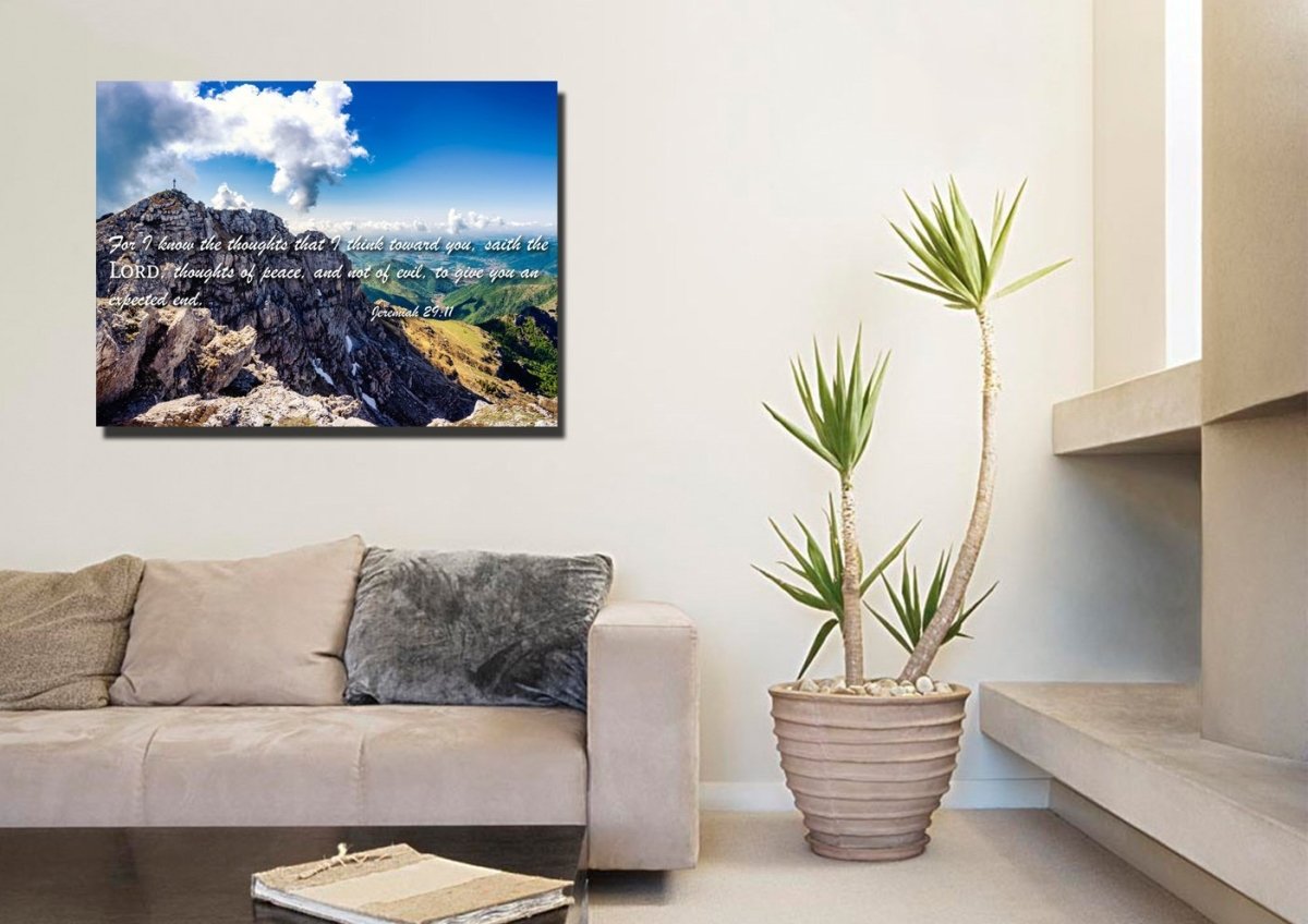 Jeremiah 2911 Kjv #4 Bible Verse Canvas Wall Art - Christian Canvas Wall Art