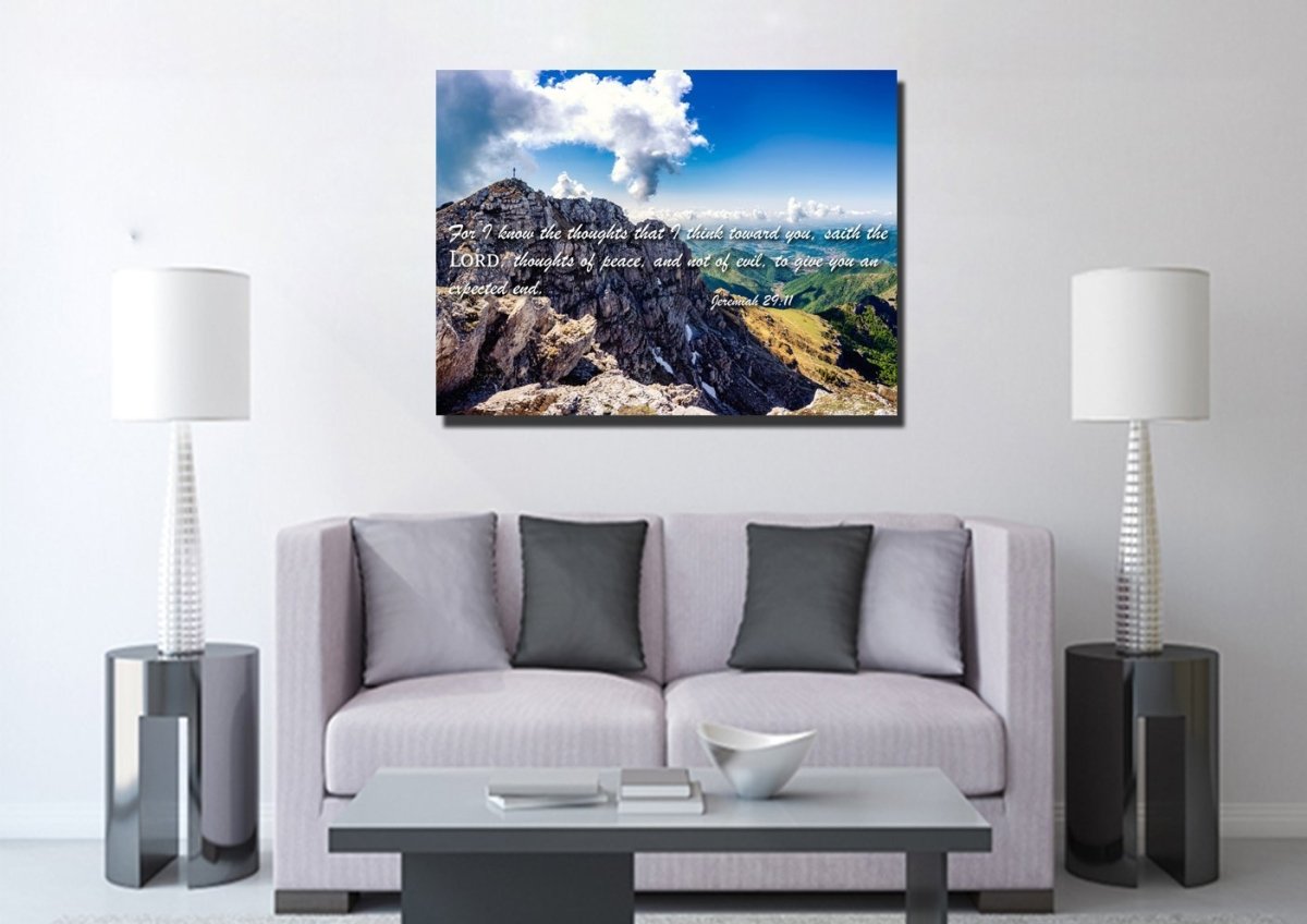 Jeremiah 2911 Kjv #4 Bible Verse Canvas Wall Art - Christian Canvas Wall Art
