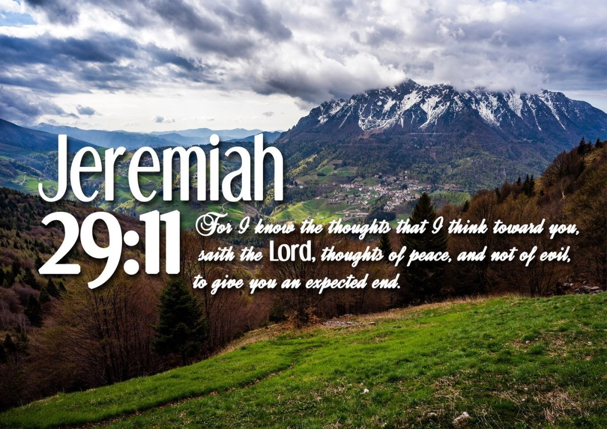 Jeremiah 2911 Kjv #5 Bible Verse Canvas Wall Art - Christian Canvas Wall Art