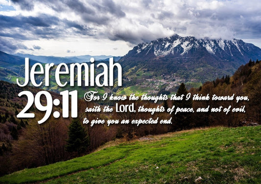 Jeremiah 2911 Kjv #5 Bible Verse Canvas Wall Art - Christian Canvas Wall Art
