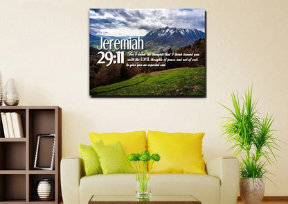 Jeremiah 2911 Kjv #5 Bible Verse Canvas Wall Art - Christian Canvas Wall Art