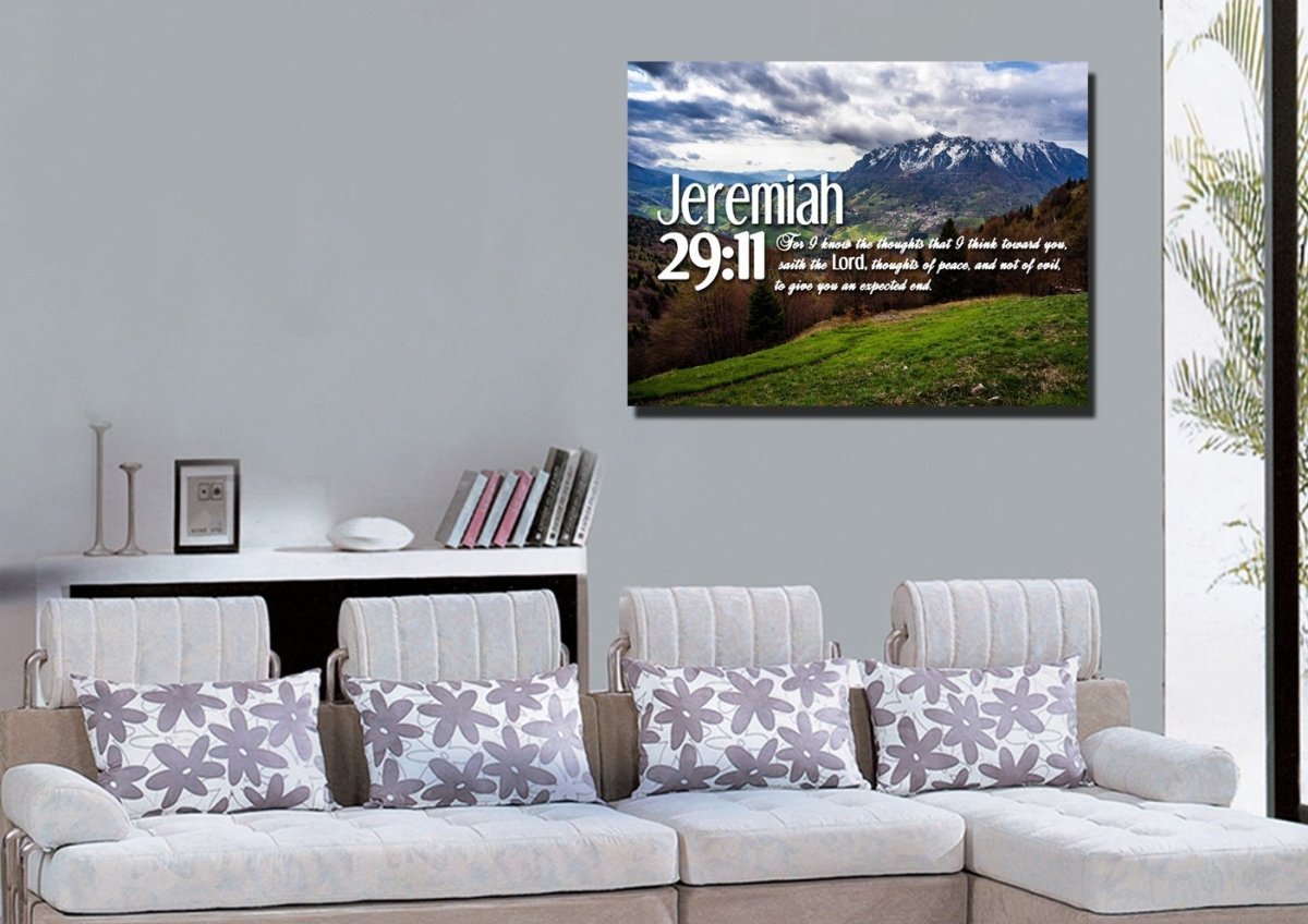 Jeremiah 2911 Kjv #5 Bible Verse Canvas Wall Art - Christian Canvas Wall Art