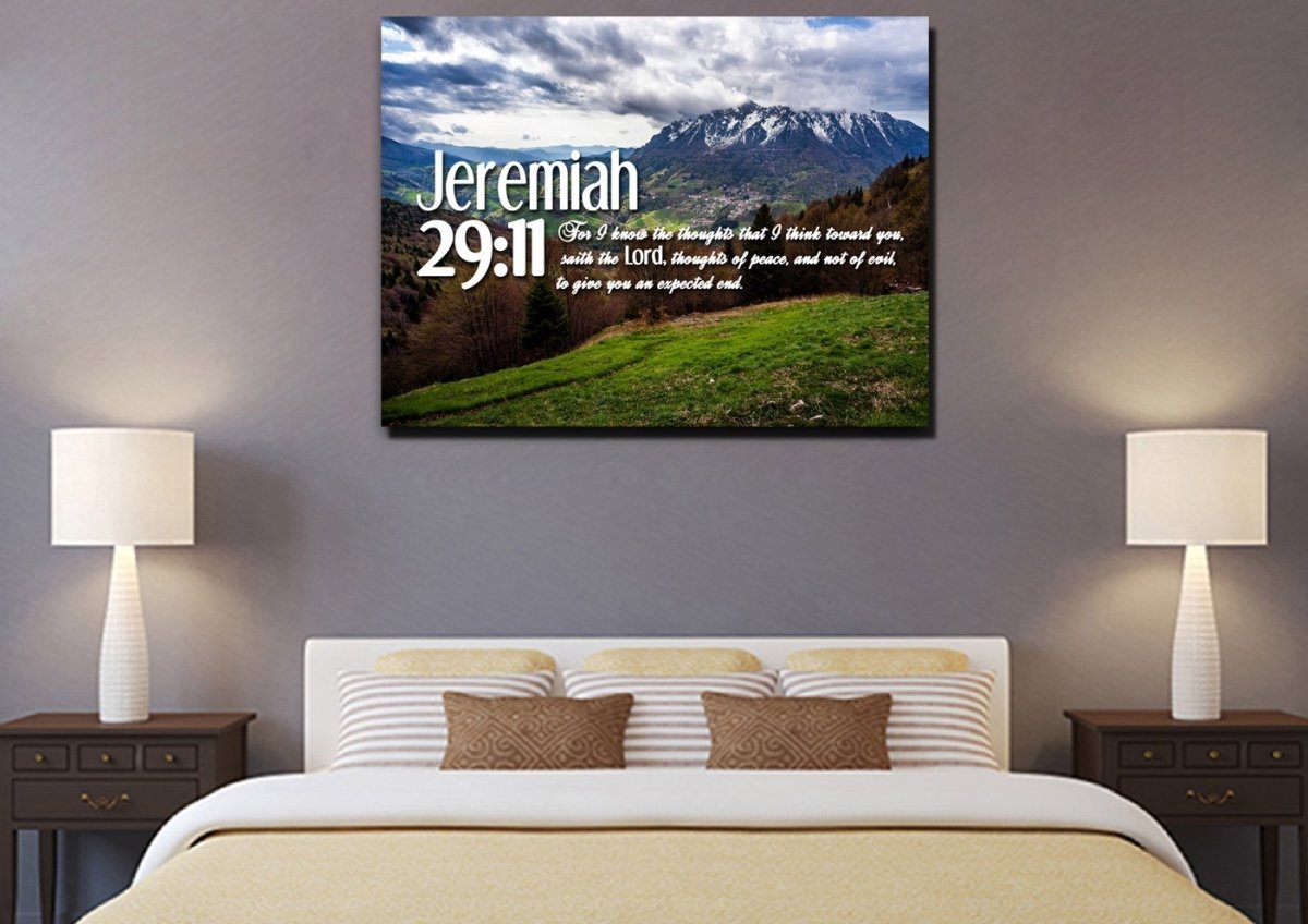 Jeremiah 2911 Kjv #5 Bible Verse Canvas Wall Art - Christian Canvas Wall Art
