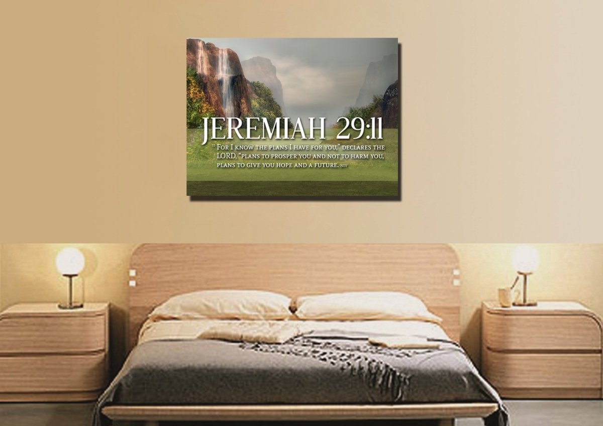 Jeremiah 2911 Kjv #6 Bible Verse Canvas Wall Art - Christian Canvas Wall Art
