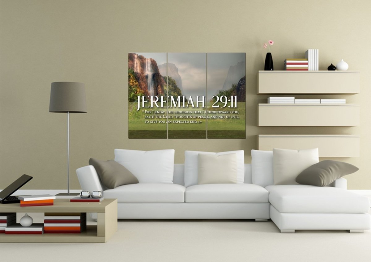 Jeremiah 2911 Kjv #6 Bible Verse Canvas Wall Art - Christian Canvas Wall Art