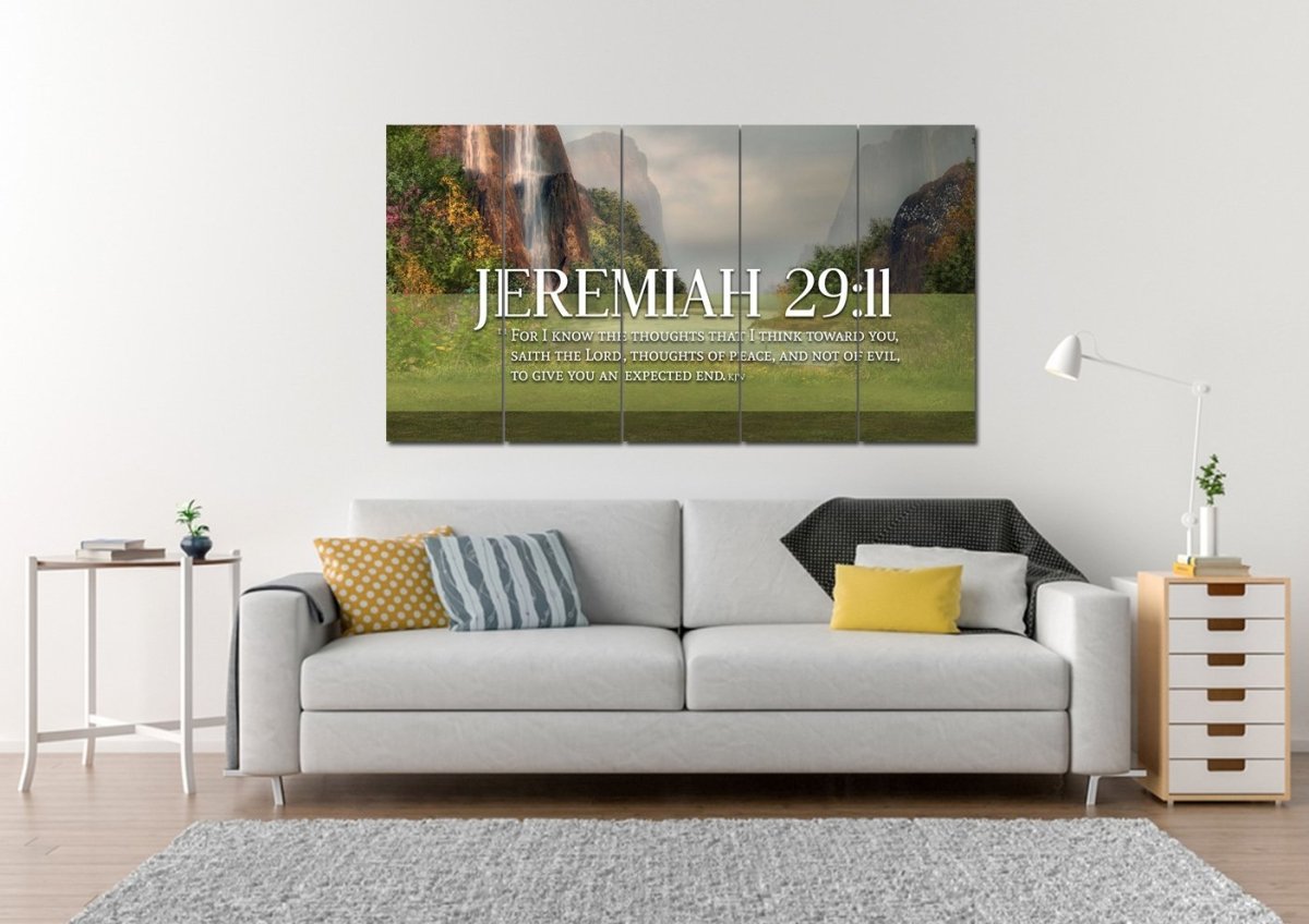 Jeremiah 2911 Kjv #6 Bible Verse Canvas Wall Art - Christian Canvas Wall Art