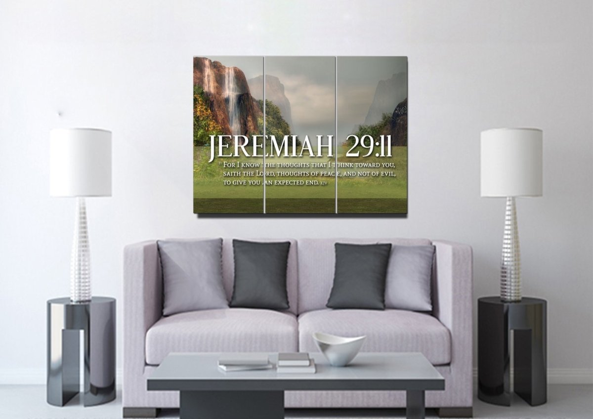 Jeremiah 2911 Kjv #6 Bible Verse Canvas Wall Art - Christian Canvas Wall Art