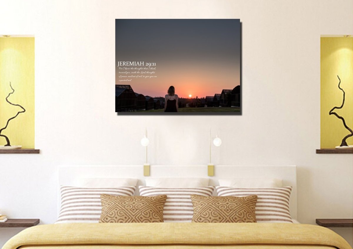 Jeremiah 2911 Kjv #7 Bible Verse Canvas Wall Art - Christian Canvas Wall Art