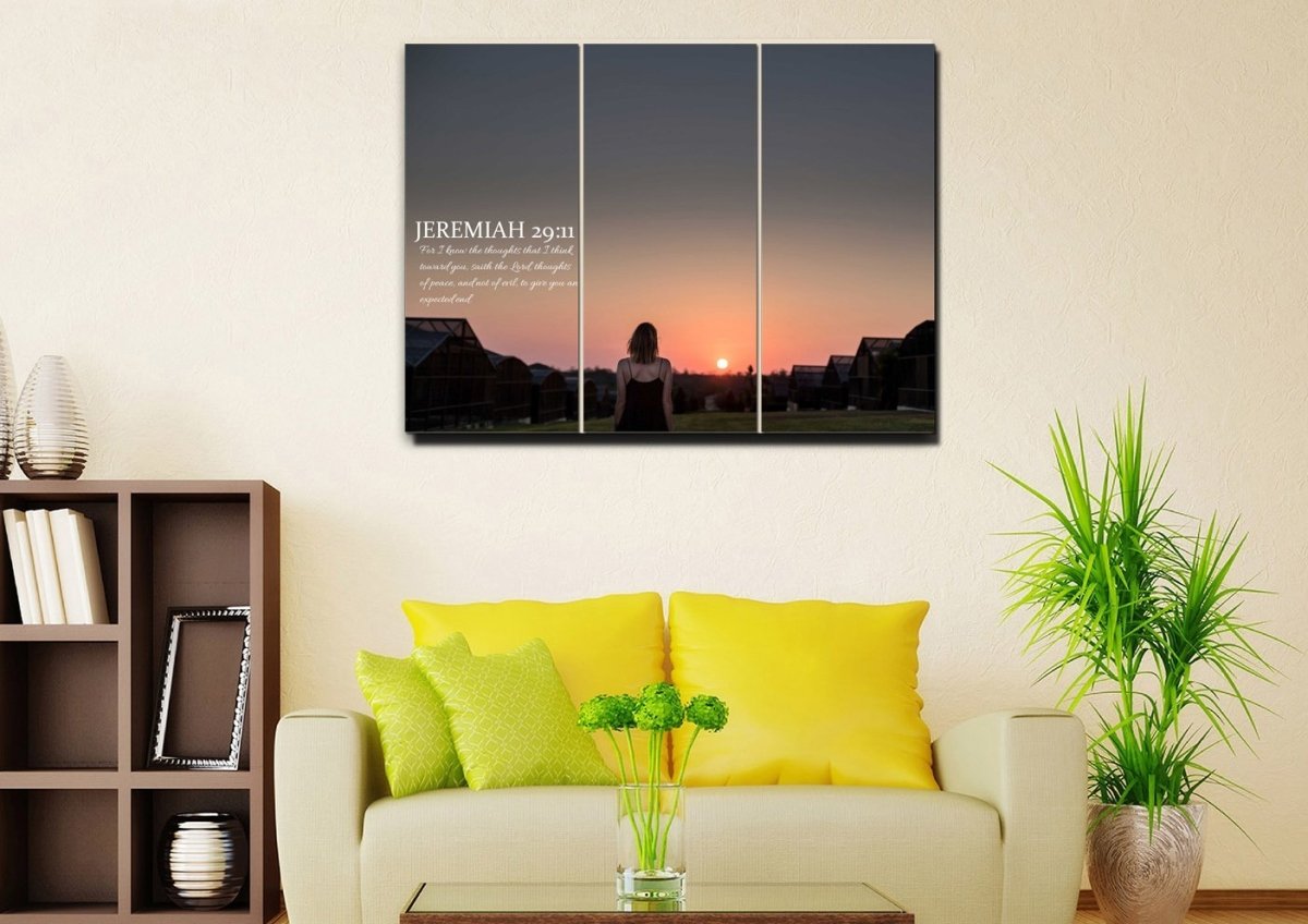 Jeremiah 2911 Kjv #7 Bible Verse Canvas Wall Art - Christian Canvas Wall Art
