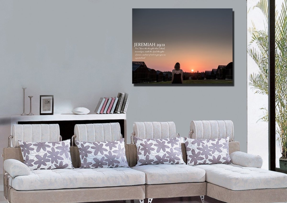 Jeremiah 2911 Kjv #7 Bible Verse Canvas Wall Art - Christian Canvas Wall Art