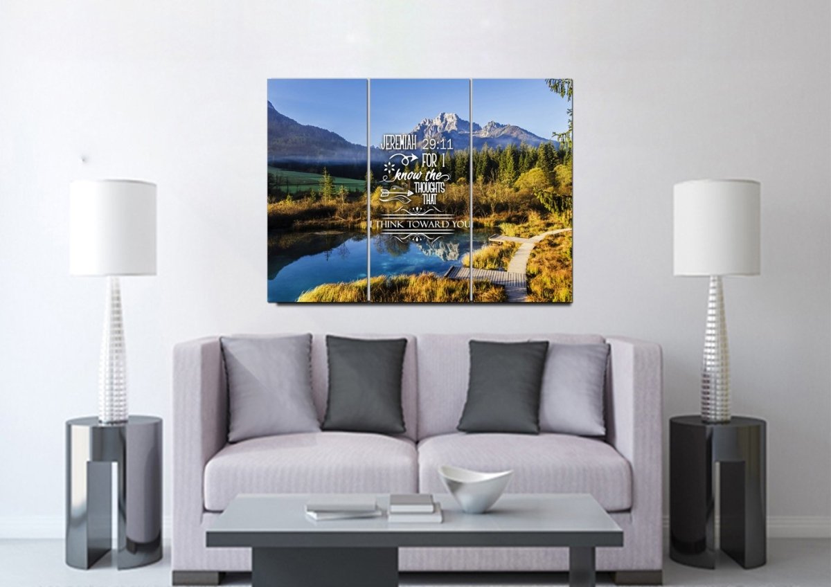 Jeremiah 2911 Kjv #8 Bible Verse Canvas Wall Art - Christian Canvas Wall Art
