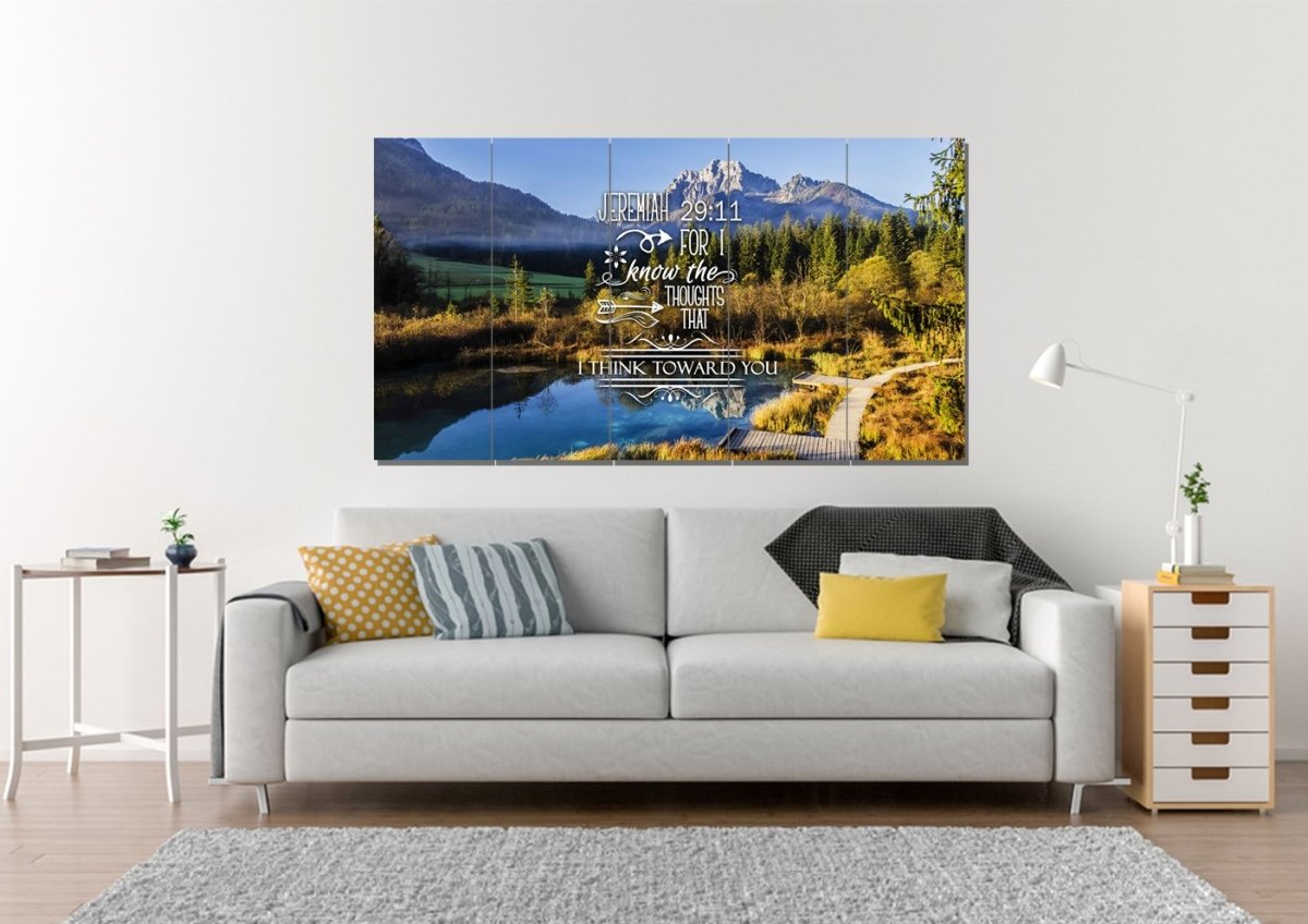 Jeremiah 2911 Kjv #8 Bible Verse Canvas Wall Art - Christian Canvas Wall Art