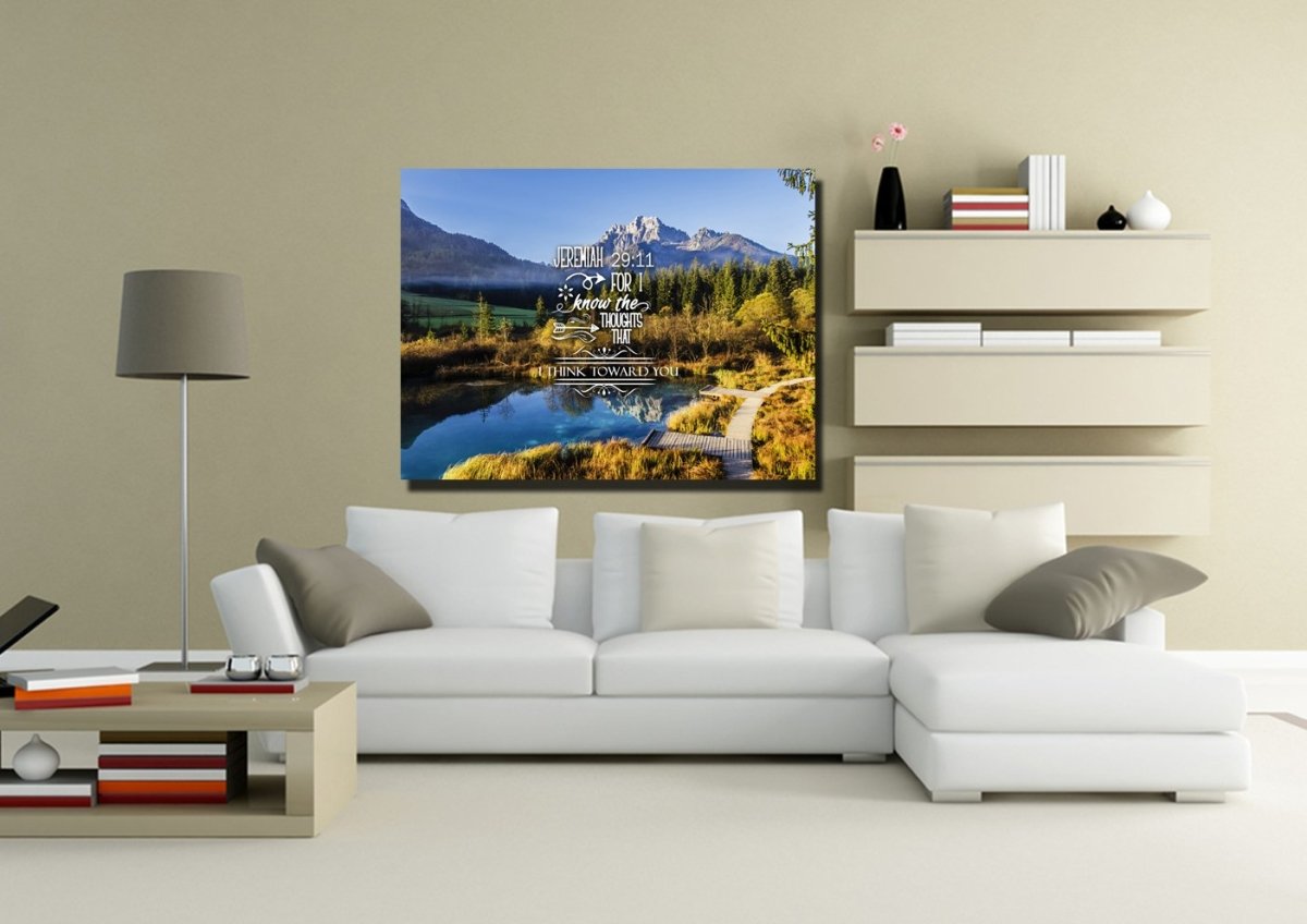 Jeremiah 2911 Kjv #8 Bible Verse Canvas Wall Art - Christian Canvas Wall Art