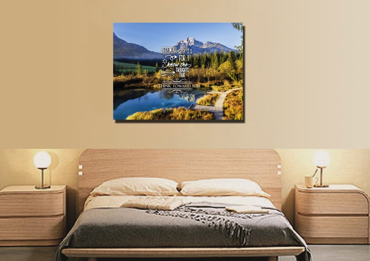 Jeremiah 2911 Kjv #8 Bible Verse Canvas Wall Art - Christian Canvas Wall Art