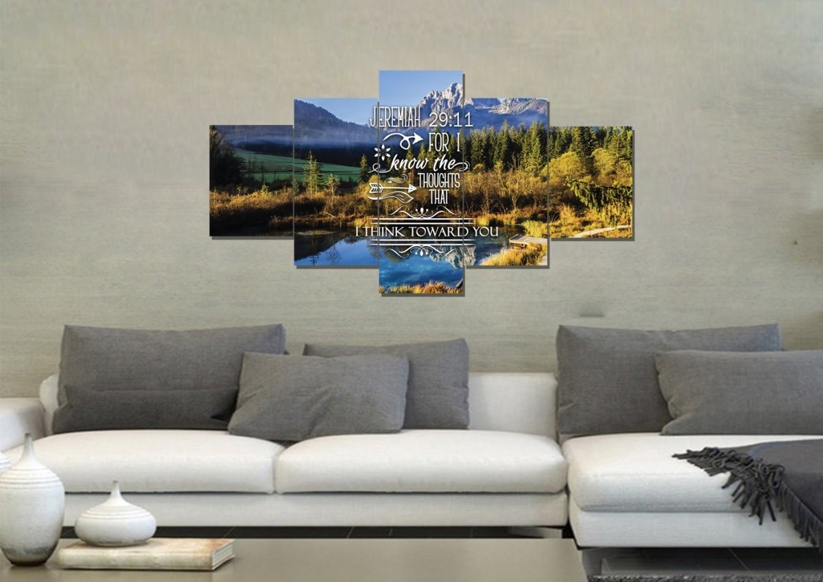 Jeremiah 2911 Kjv #8 Bible Verse Canvas Wall Art - Christian Canvas Wall Art