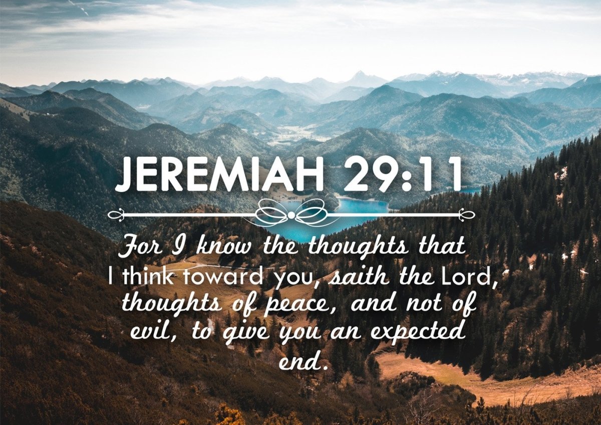 Jeremiah 2911 Kjv #9 Bible Verse Canvas Wall Art - Christian Canvas Wall Art