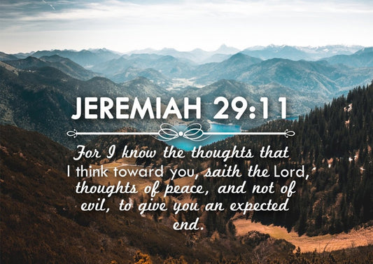 Jeremiah 2911 Kjv #9 Bible Verse Canvas Wall Art - Christian Canvas Wall Art
