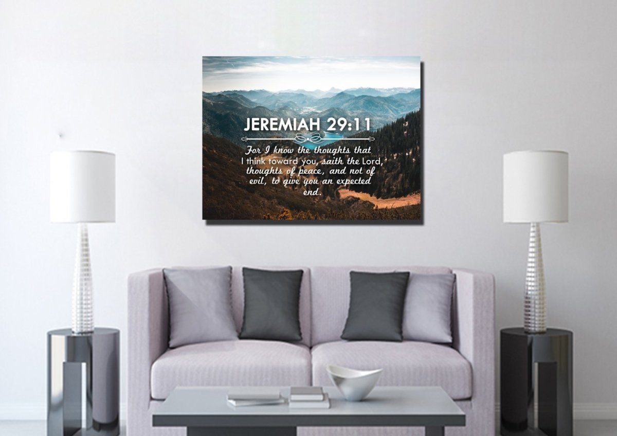 Jeremiah 2911 Kjv #9 Bible Verse Canvas Wall Art - Christian Canvas Wall Art