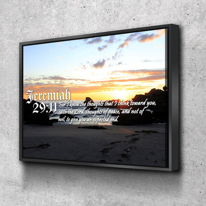 Jeremiah 2911 Kjv Bible Verse Canvas Wall Art - Christian Canvas Wall Art