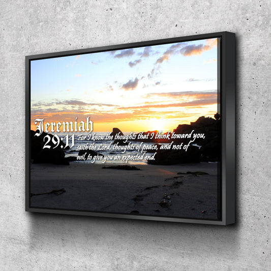 Jeremiah 2911 Kjv Bible Verse Canvas Wall Art - Christian Canvas Wall Art