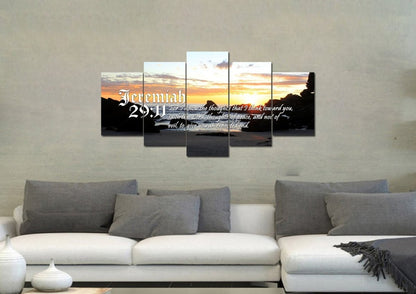 Jeremiah 2911 Kjv Bible Verse Canvas Wall Art - Christian Canvas Wall Art