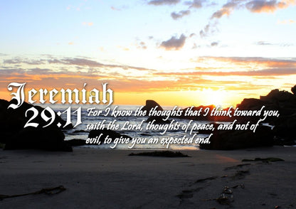 Jeremiah 2911 Kjv Bible Verse Canvas Wall Art - Christian Canvas Wall Art