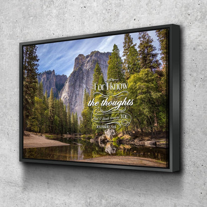 Jeremiah 2911 Kjv Bible Verse Canvas Wall Art