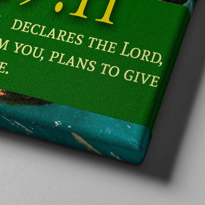 Jeremiah 2911 Niv #11 Bible Verse Canvas Wall Art - Christian Canvas Wall Art