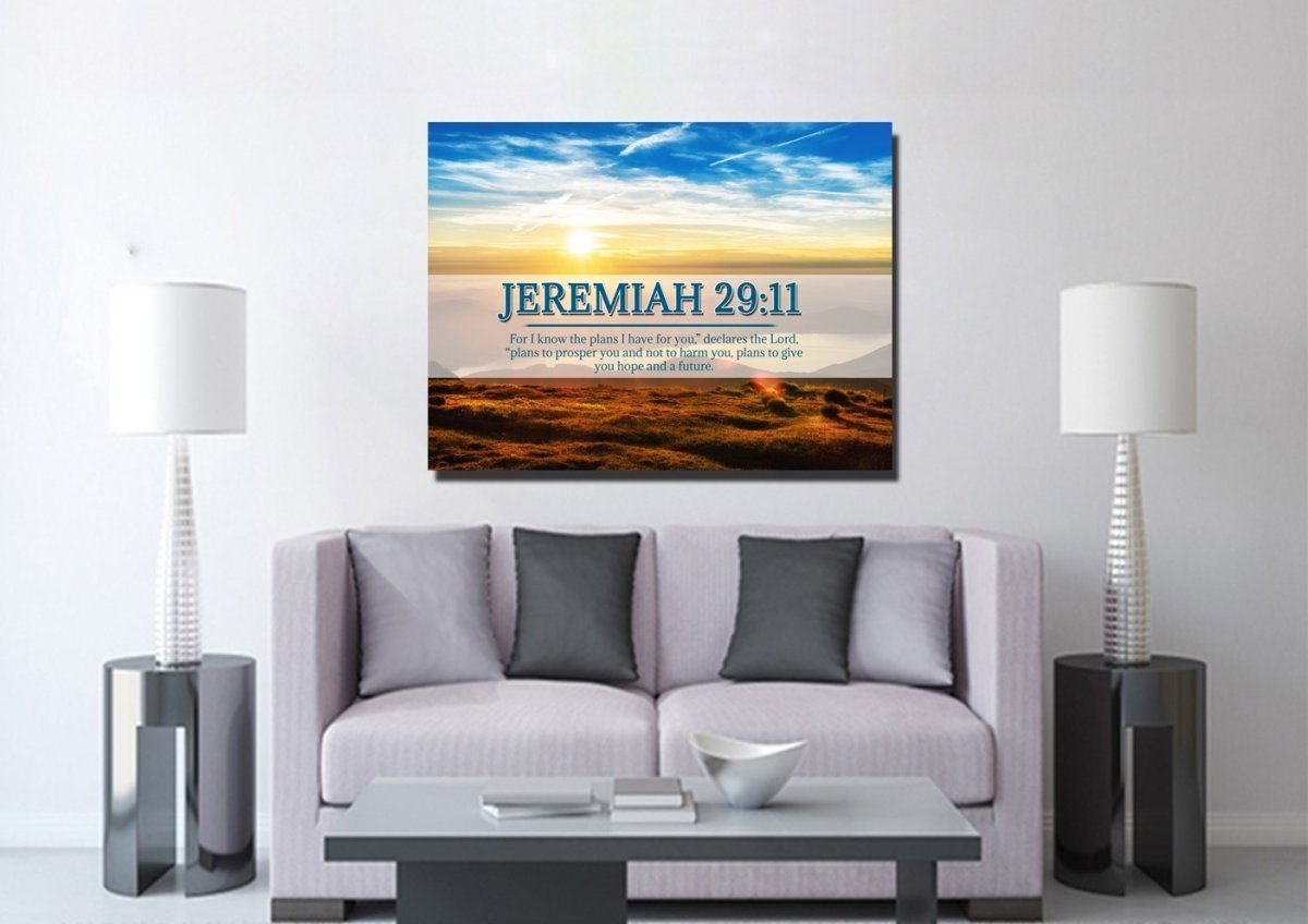Jeremiah 2911 Niv #13 Bible Verse Canvas Wall Art - Christian Canvas Wall Art