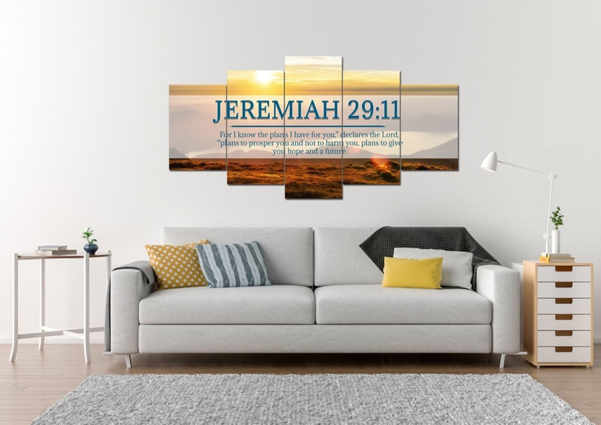 Jeremiah 2911 Niv #13 Bible Verse Canvas Wall Art - Christian Canvas Wall Art