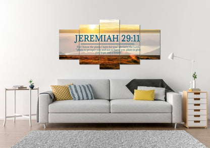 Jeremiah 2911 Niv #13 Bible Verse Canvas Wall Art - Christian Canvas Wall Art
