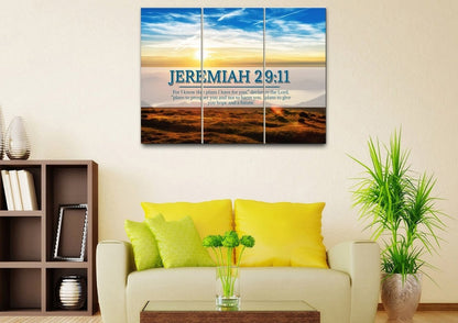 Jeremiah 2911 Niv #13 Bible Verse Canvas Wall Art - Christian Canvas Wall Art