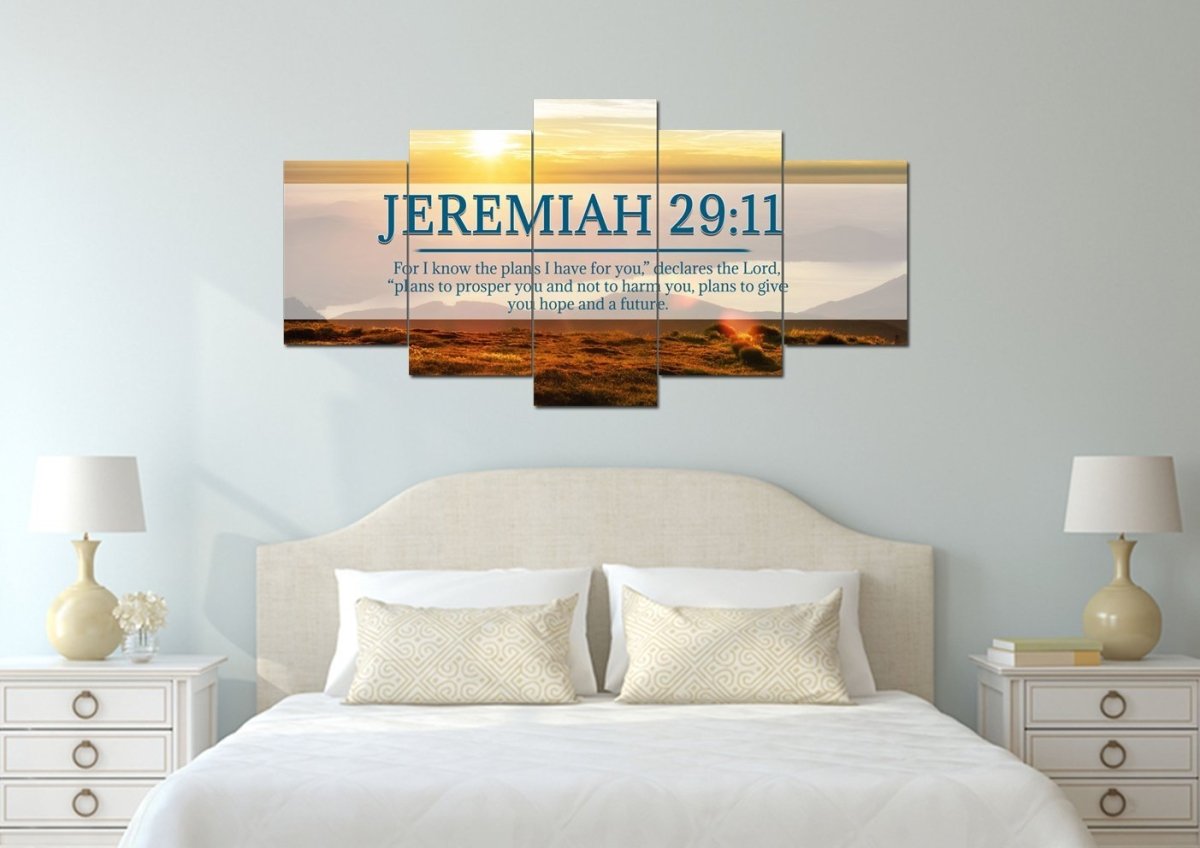 Jeremiah 2911 Niv #13 Bible Verse Canvas Wall Art - Christian Canvas Wall Art