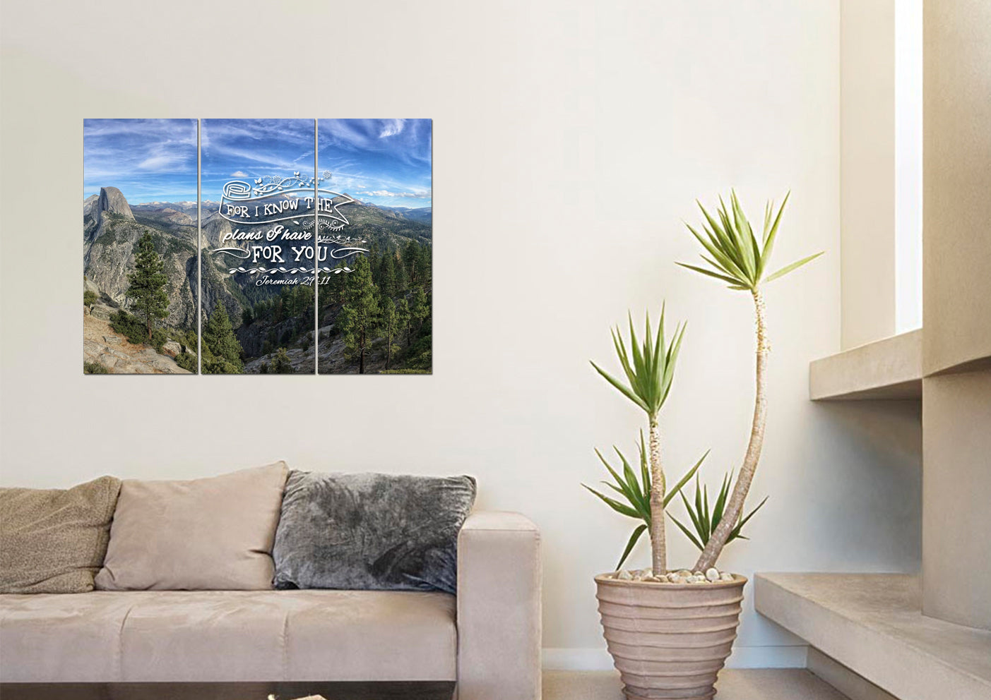 Jeremiah 2911 Niv #2 Bible Verse Canvas Wall Art - Christian Canvas Wall Art