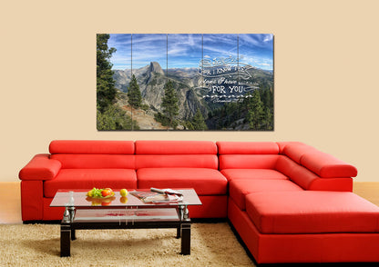 Jeremiah 2911 Niv #2 Bible Verse Canvas Wall Art - Christian Canvas Wall Art