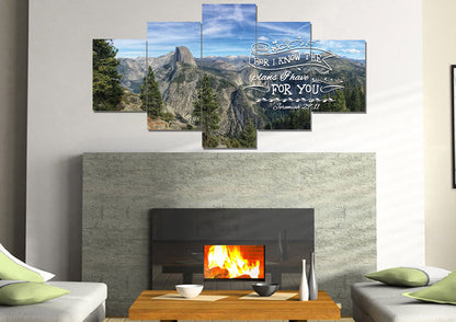 Jeremiah 2911 Niv #2 Bible Verse Canvas Wall Art - Christian Canvas Wall Art