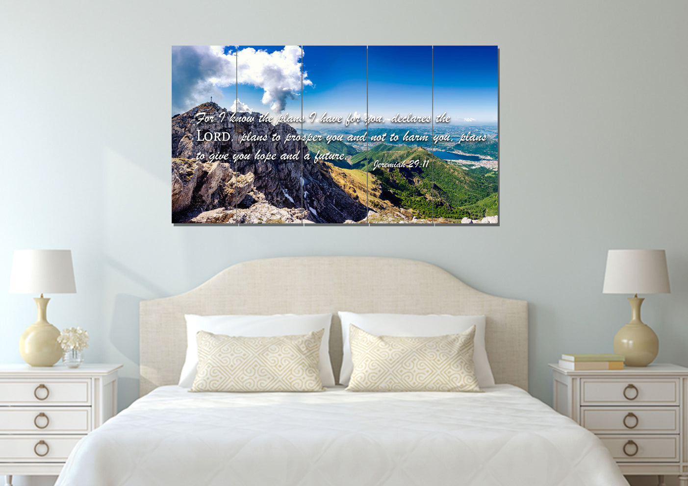 Jeremiah 2911 Niv #4 Bible Verse Canvas Wall Art - Christian Canvas Wall Art