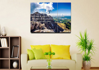 Jeremiah 2911 Niv #4 Bible Verse Canvas Wall Art - Christian Canvas Wall Art